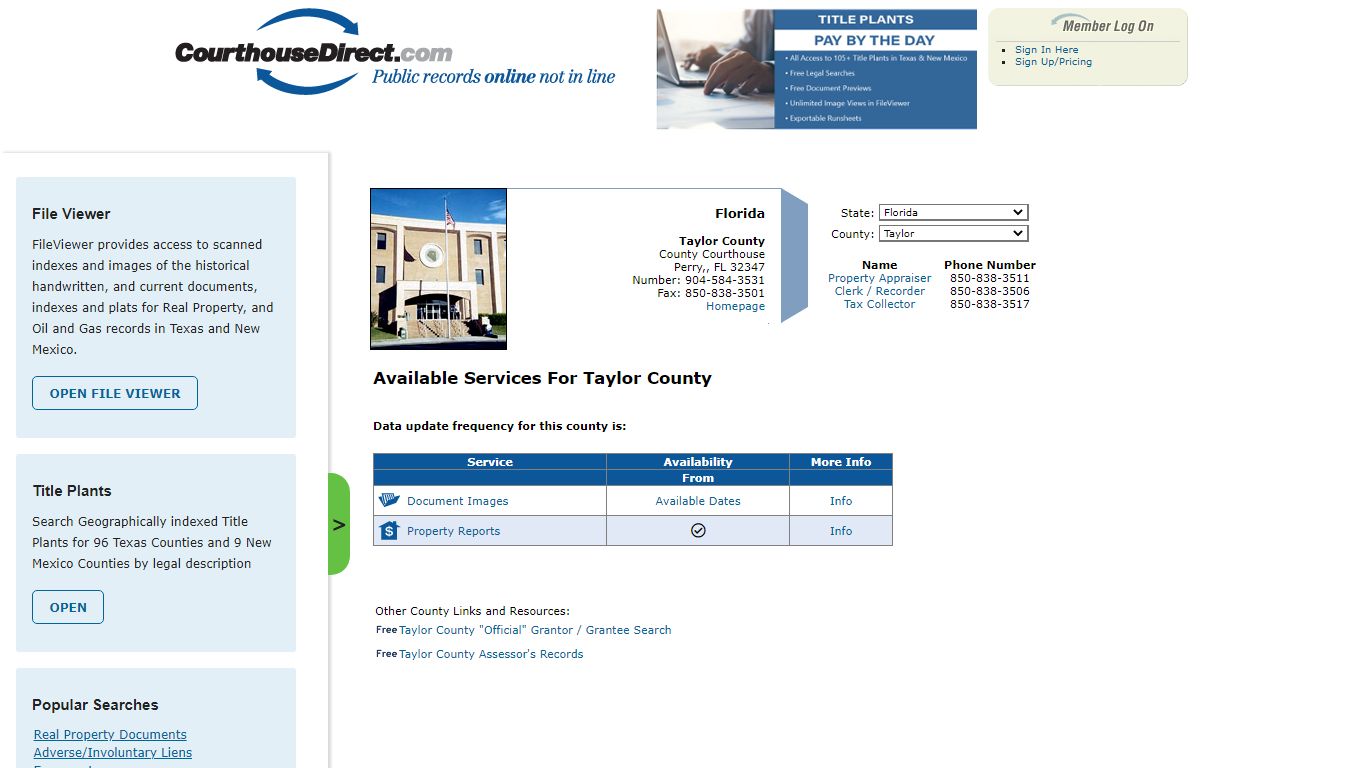 Search Taylor County Public Property Records Online ...